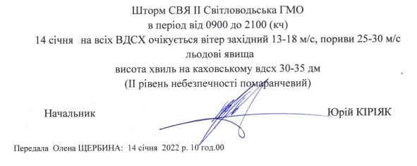 На Херсонщине сегодня ожидаются плохие погодные условия
