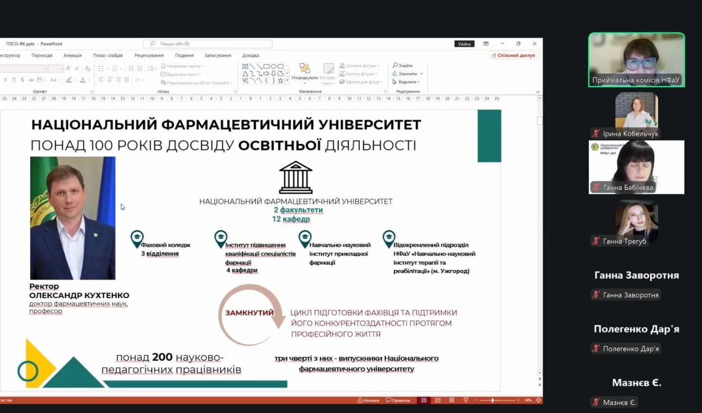 Студенти Бериславського медколеджу зустрілися з викладачами Національного фармацевтичного університету