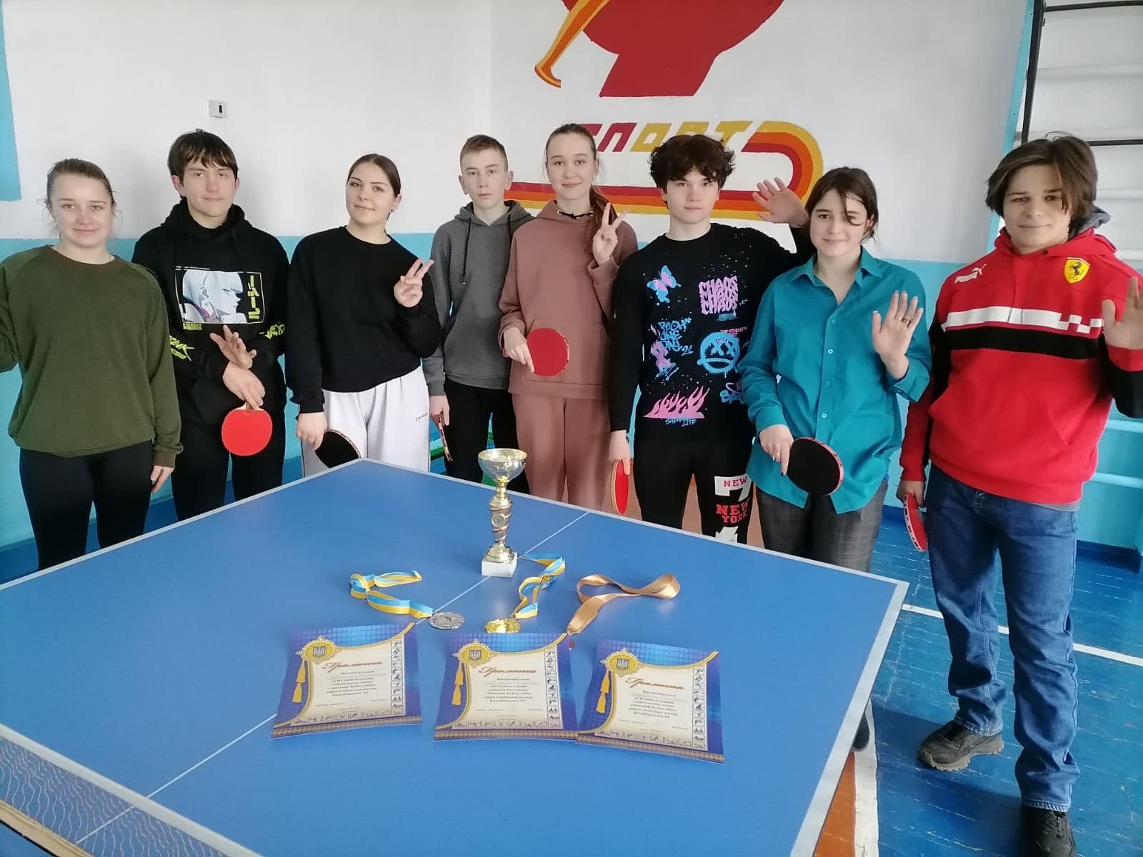 У Кочубеївській громаді відбувся турнір з настільного тенісу «Зимовий Кубок»